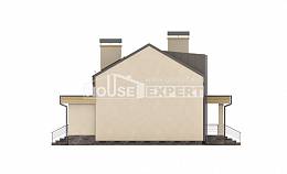 150-015-Л Проект двухэтажного дома мансардой и гаражом, бюджетный загородный дом из газобетона, House Expert