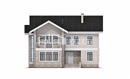170-008-Л Проект двухэтажного дома, классический коттедж из пеноблока, House Expert