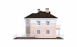 155-005-Л Проект двухэтажного дома, недорогой загородный дом из пеноблока, House Expert
