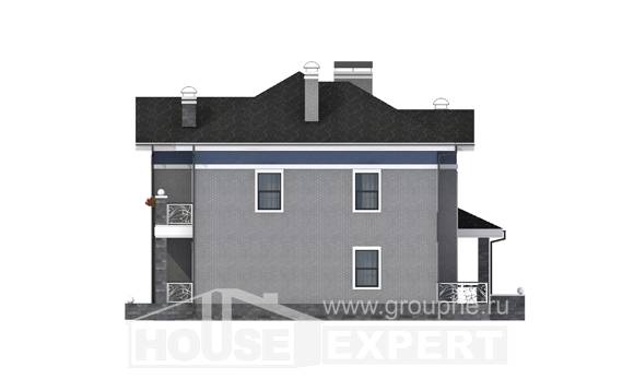 200-006-Л Проект двухэтажного дома, современный дом из кирпича, House Expert