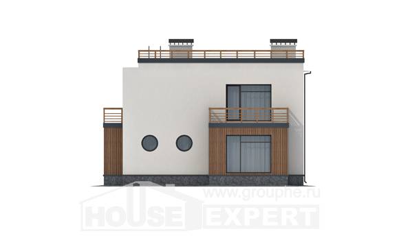 215-002-Л Проект двухэтажного дома, уютный коттедж из блока, House Expert
