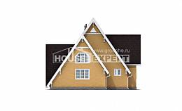 155-008-П Проект двухэтажного дома с мансардным этажом, доступный загородный дом из дерева, House Expert