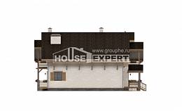 260-001-Л Проект двухэтажного дома мансардой, большой дом из кирпича, House Expert