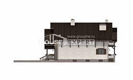 400-004-П Проект трехэтажного дома мансардный этаж, гараж, современный домик из кирпича, House Expert