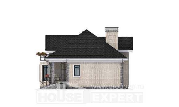150-013-П Проект двухэтажного дома мансардой, классический дом из кирпича, House Expert