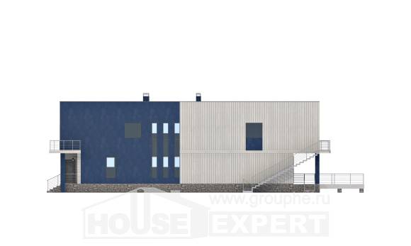 100-003-П Проект двухэтажного дома, уютный дом из газосиликатных блоков, House Expert