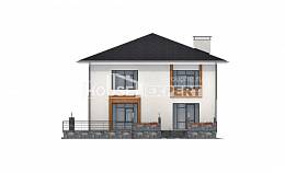 180-015-П Проект двухэтажного дома, просторный домик из арболита, House Expert