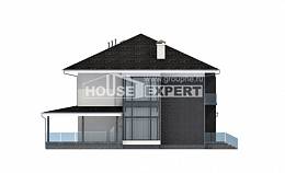 245-002-П Проект двухэтажного дома и гаражом, средний загородный дом из газосиликатных блоков, House Expert