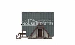070-003-П Проект двухэтажного дома мансардный этаж, дешевый домик из дерева, House Expert