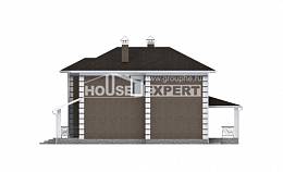 185-002-П Проект двухэтажного дома, классический загородный дом из газобетона, House Expert