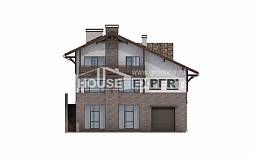 305-002-П Проект трехэтажного дома с мансардой, современный дом из кирпича, House Expert