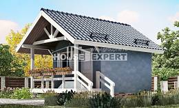 020-001-П Проект одноэтажного дома, эконом коттедж из дерева, House Expert