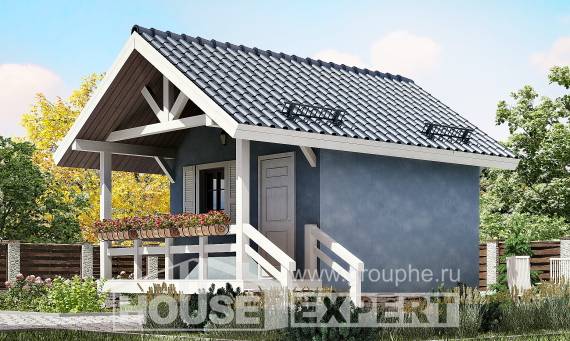 020-001-П Проект одноэтажного дома, эконом коттедж из дерева, House Expert