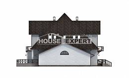 350-001-Л Проект двухэтажного дома мансардный этаж, гараж, современный загородный дом из пеноблока, House Expert
