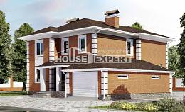 220-004-Л Проект двухэтажного дома, гараж, уютный дом из кирпича, House Expert
