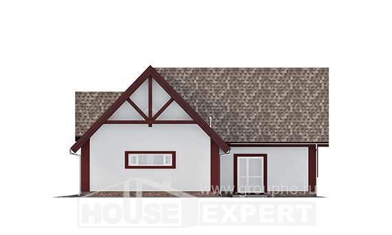 145-002-Л Проект гаража из бризолита, House Expert