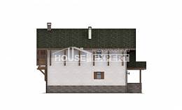 190-007-П Проект двухэтажного дома с мансардой и гаражом, современный дом из кирпича, House Expert