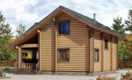 110-005-П Проект двухэтажного дома мансардный этаж, небольшой дом из дерева | Проекты домов от House Expert