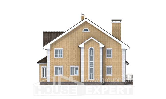320-003-Л Проект двухэтажного дома, красивый домик из бризолита, House Expert