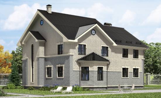 300-004-П Проект двухэтажного дома, красивый домик из бризолита | Проекты домов от House Expert