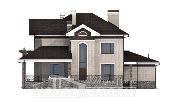 365-001-Л Проект трехэтажного дома, гараж, классический домик из кирпича, House Expert