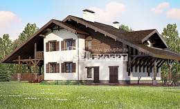 320-001-П Проект двухэтажного дома с мансардой и гаражом, красивый дом из кирпича, House Expert