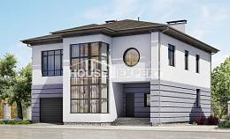 300-006-Л Проект двухэтажного дома, гараж, классический коттедж из кирпича, House Expert