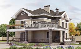 200-006-П Проект двухэтажного дома, красивый домик из кирпича, House Expert
