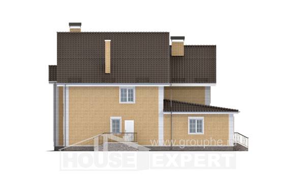320-003-Л Проект двухэтажного дома, просторный коттедж из арболита, House Expert