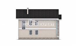 170-008-Л Проект двухэтажного дома, классический коттедж из газобетона, House Expert