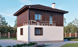 100-006-Л Проект двухэтажного дома, экономичный коттедж из арболита, House Expert