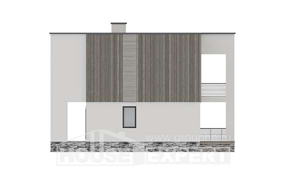 150-017-П Проект двухэтажного дома, недорогой загородный дом из керамзитобетонных блоков, House Expert