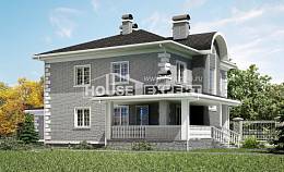 245-004-Л Проект двухэтажного дома, гараж, уютный дом из кирпича, House Expert