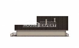 265-001-Л Проект двухэтажного дома с мансардой и гаражом, современный дом из арболита, House Expert