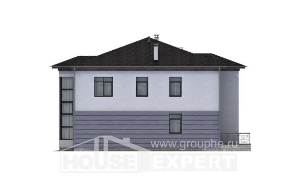 300-006-Л Проект двухэтажного дома, гараж, просторный дом из кирпича, House Expert