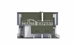 170-009-Л Проект двухэтажного дома с мансардным этажом, гараж, компактный дом из поризованных блоков, House Expert