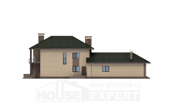 305-003-П Проект двухэтажного дома, классический домик из блока, House Expert