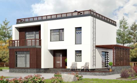 215-002-П Проект двухэтажного дома, простой дом из арболита | Проекты домов от House Expert