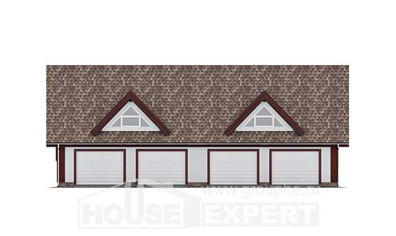 145-002-Л Проект гаража из поризованных блоков, House Expert