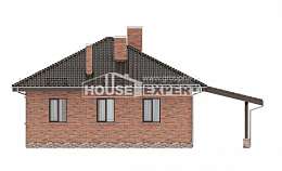 070-006-Л Проект одноэтажного дома, классический коттедж из поризованных блоков, House Expert