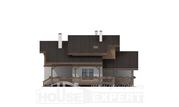 210-006-П Проект двухэтажного дома с мансардой, красивый дом из кирпича, House Expert