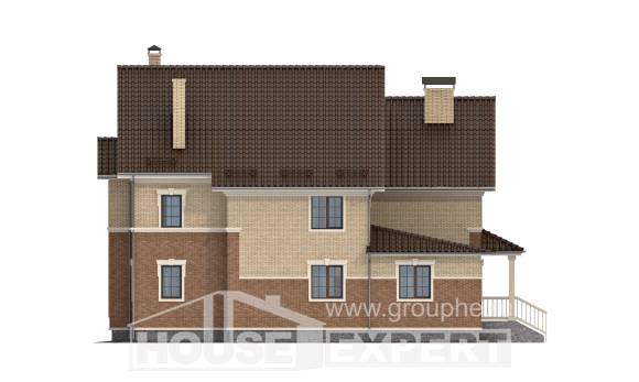 300-004-Л Проект двухэтажного дома, большой дом из бризолита, House Expert